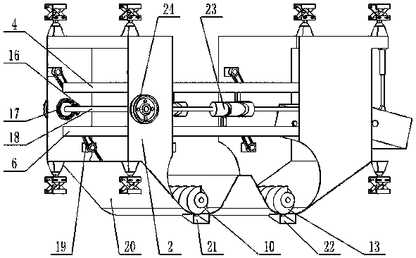 Coupling bionic self-leveled type vibratory cleaning device for harvesting of high-humidity corn kernels