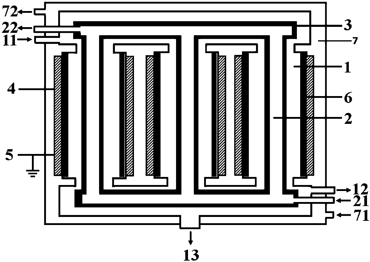 Multi-reaction-tube low-temperature plasma device and method for decomposing hydrogen sulfide