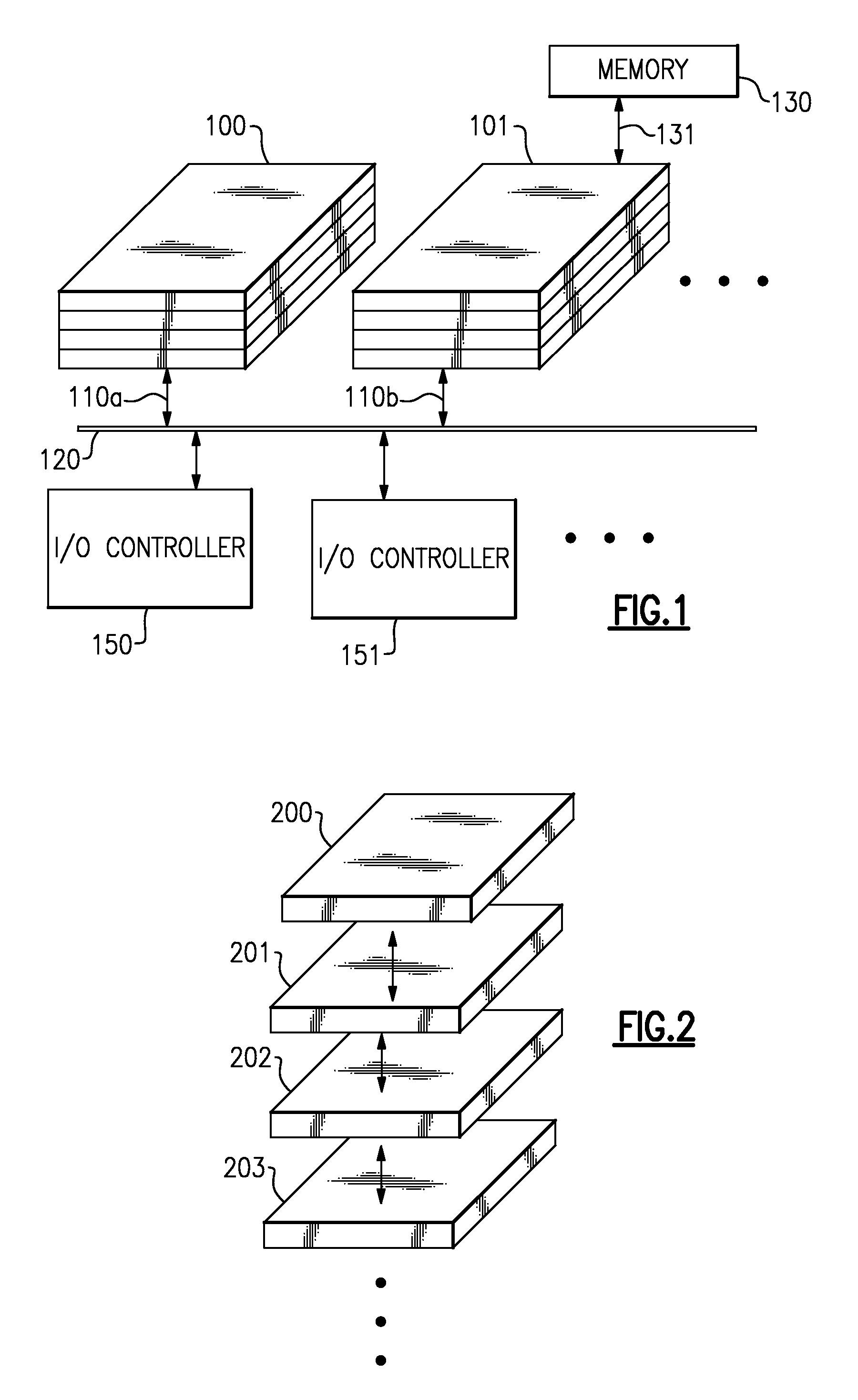 Power Efficient Stack of Multicore Microprocessors