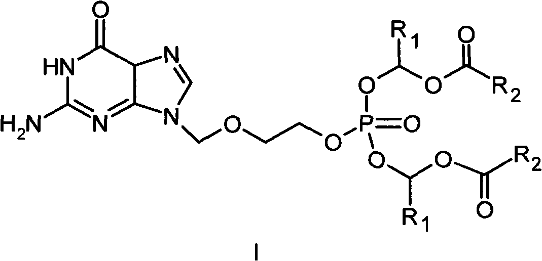 Phosphate derivative of acyclovir and medical application thereof