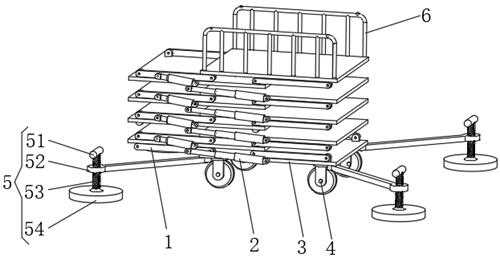 Variable-operating-area lifting platform