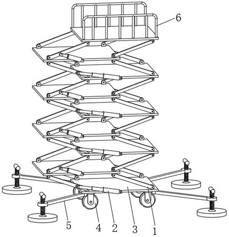 Variable-operating-area lifting platform