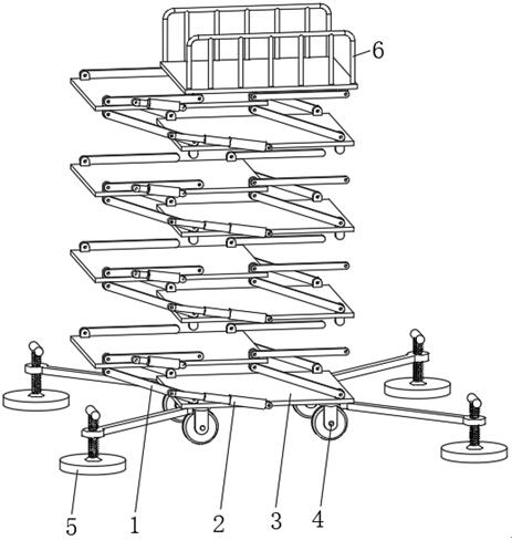 Variable-operating-area lifting platform