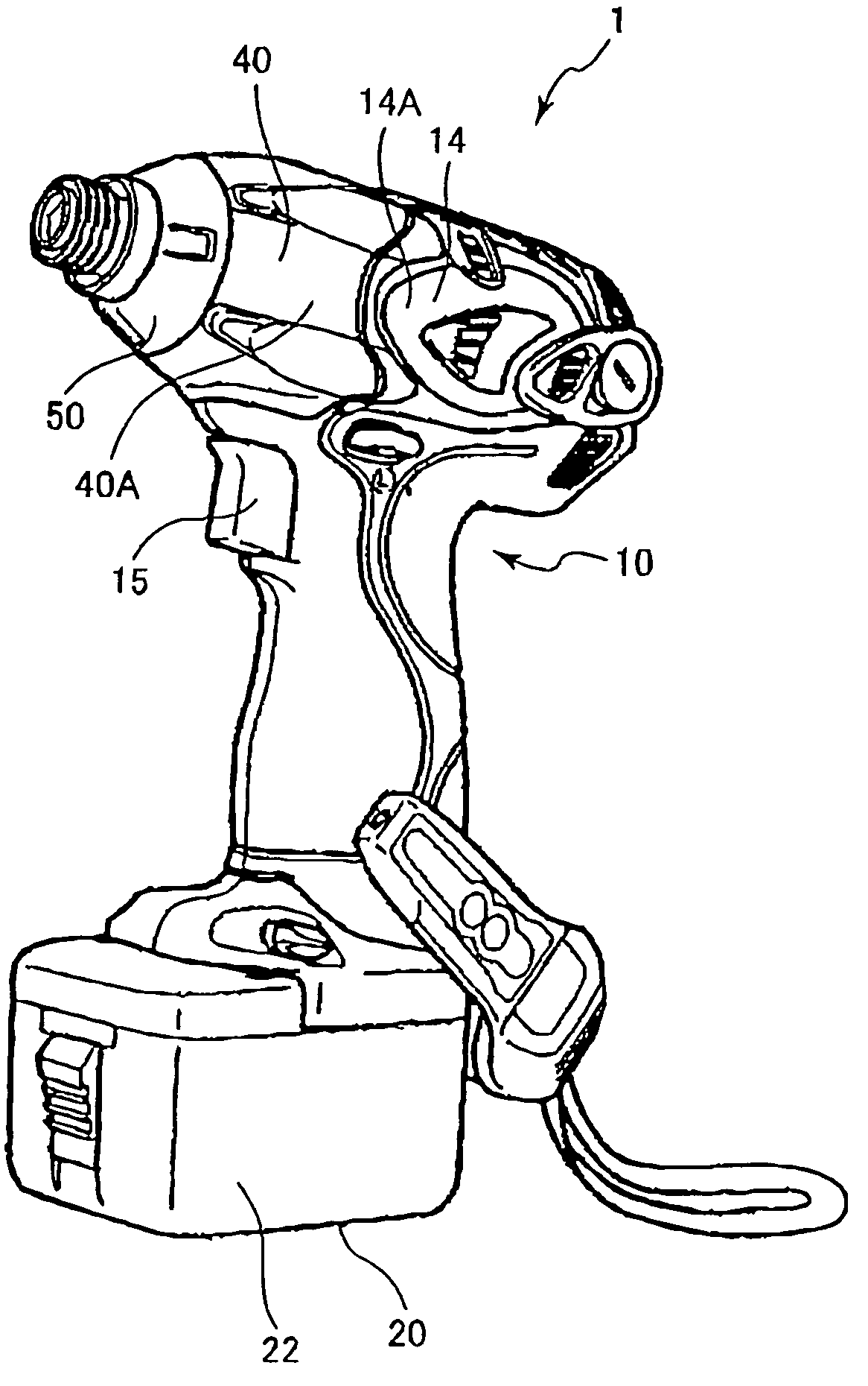 Portable tool having cover and label to be stuck on the portable tool for identification