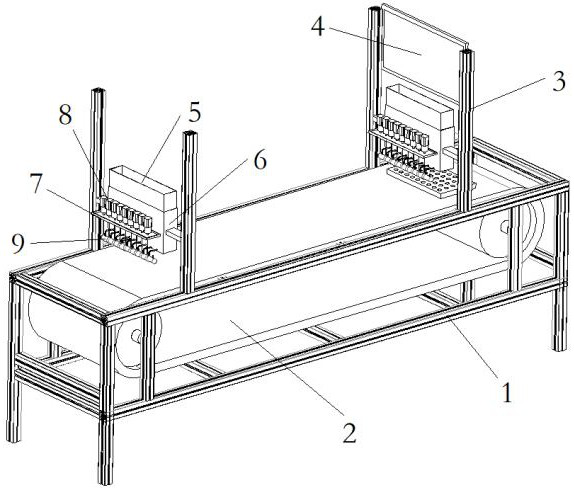 A kind of planting device for vegetable plug seedling raising and seeding leakage detection method