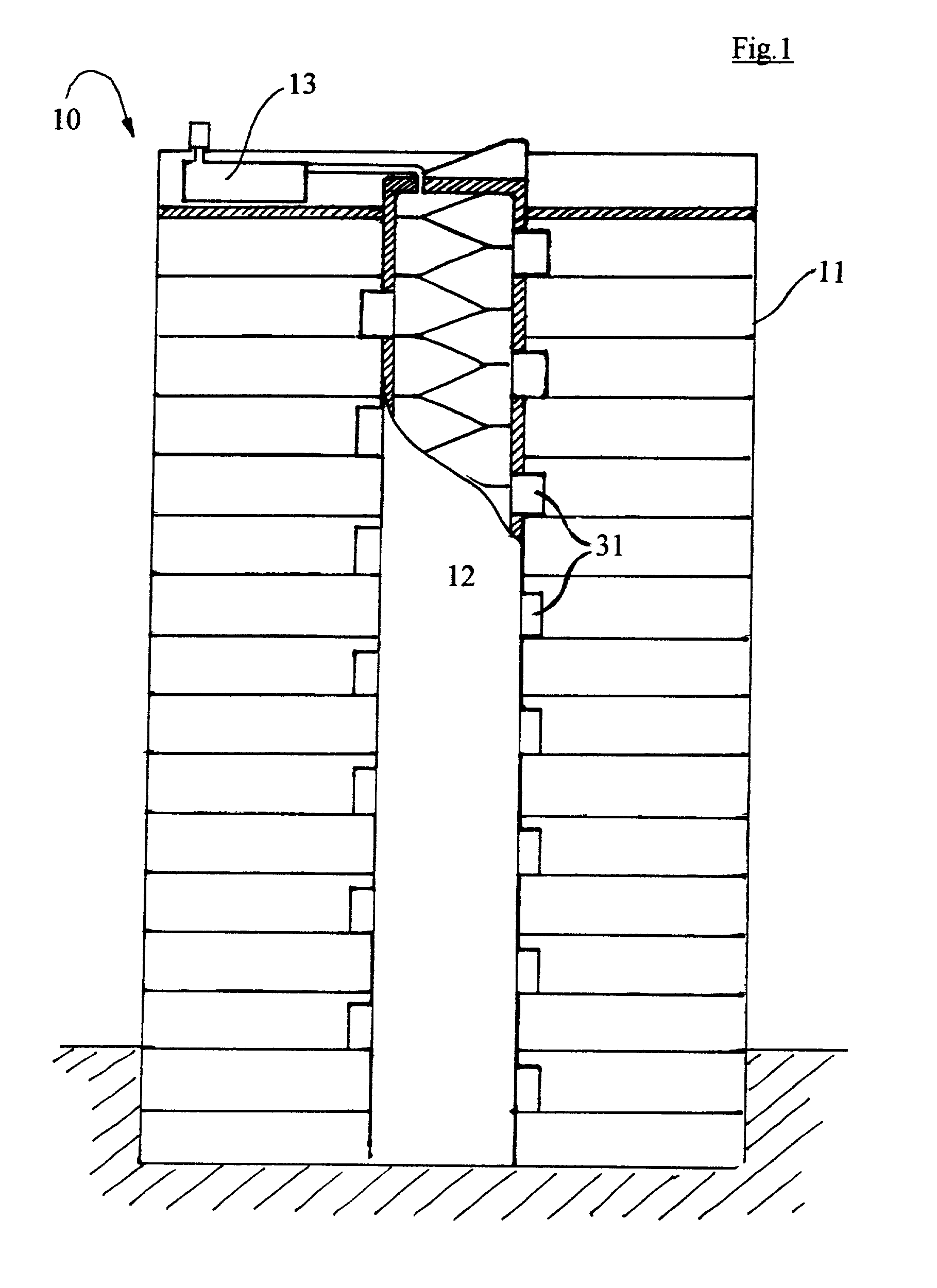 Hyperbaric hypoxic fire escape and suppression systems for multilevel buildings, transportation tunnels and other human-occupied environments