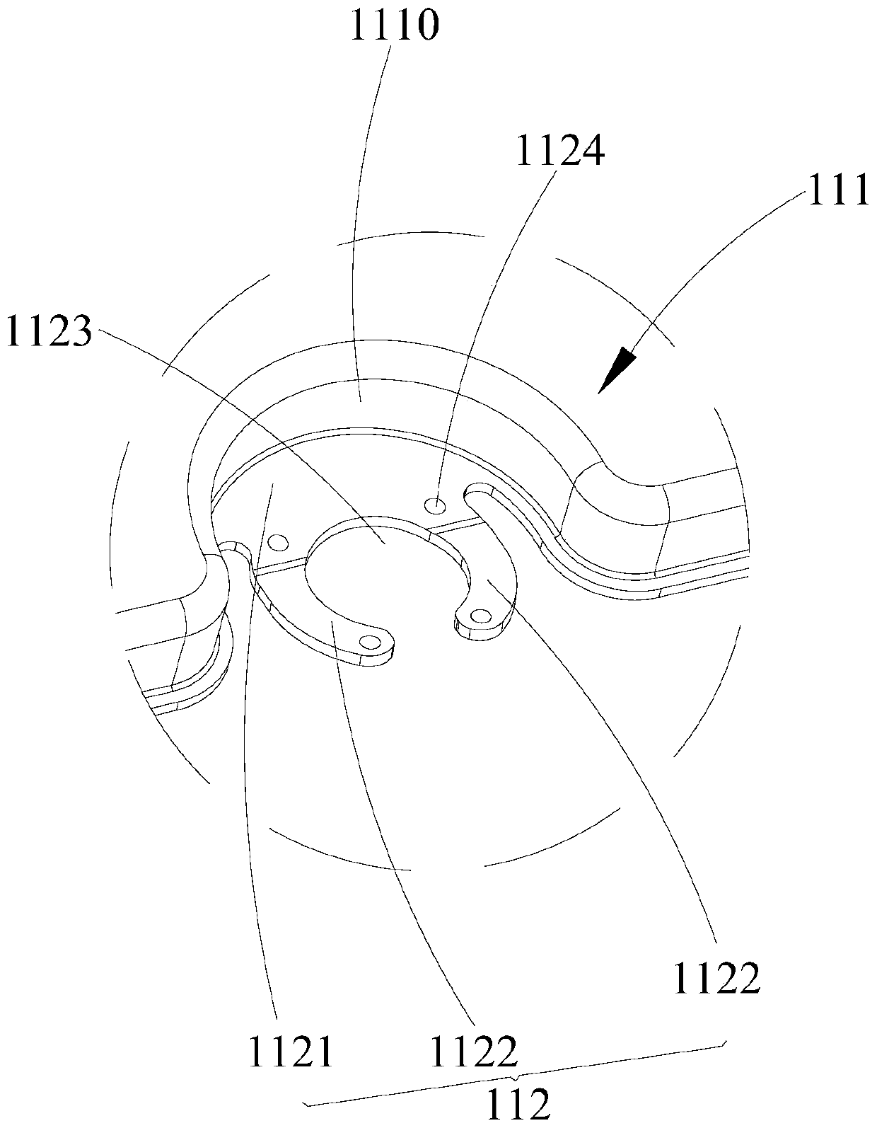 A shielding grounding structure and terminal equipment