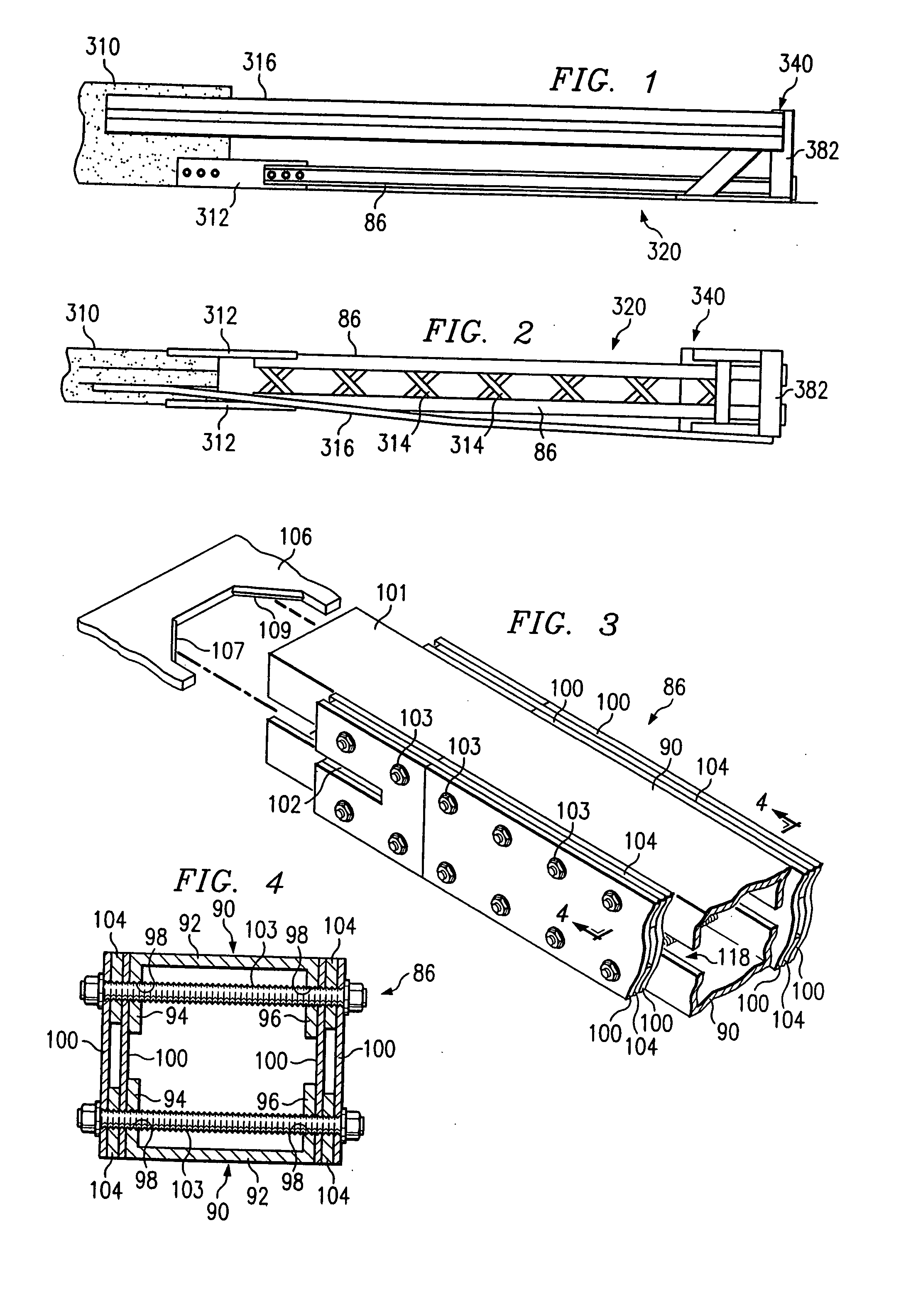 Flared energy absorbing system and method