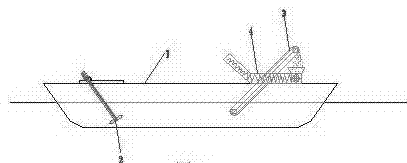 Double-boat type water bloom removal device