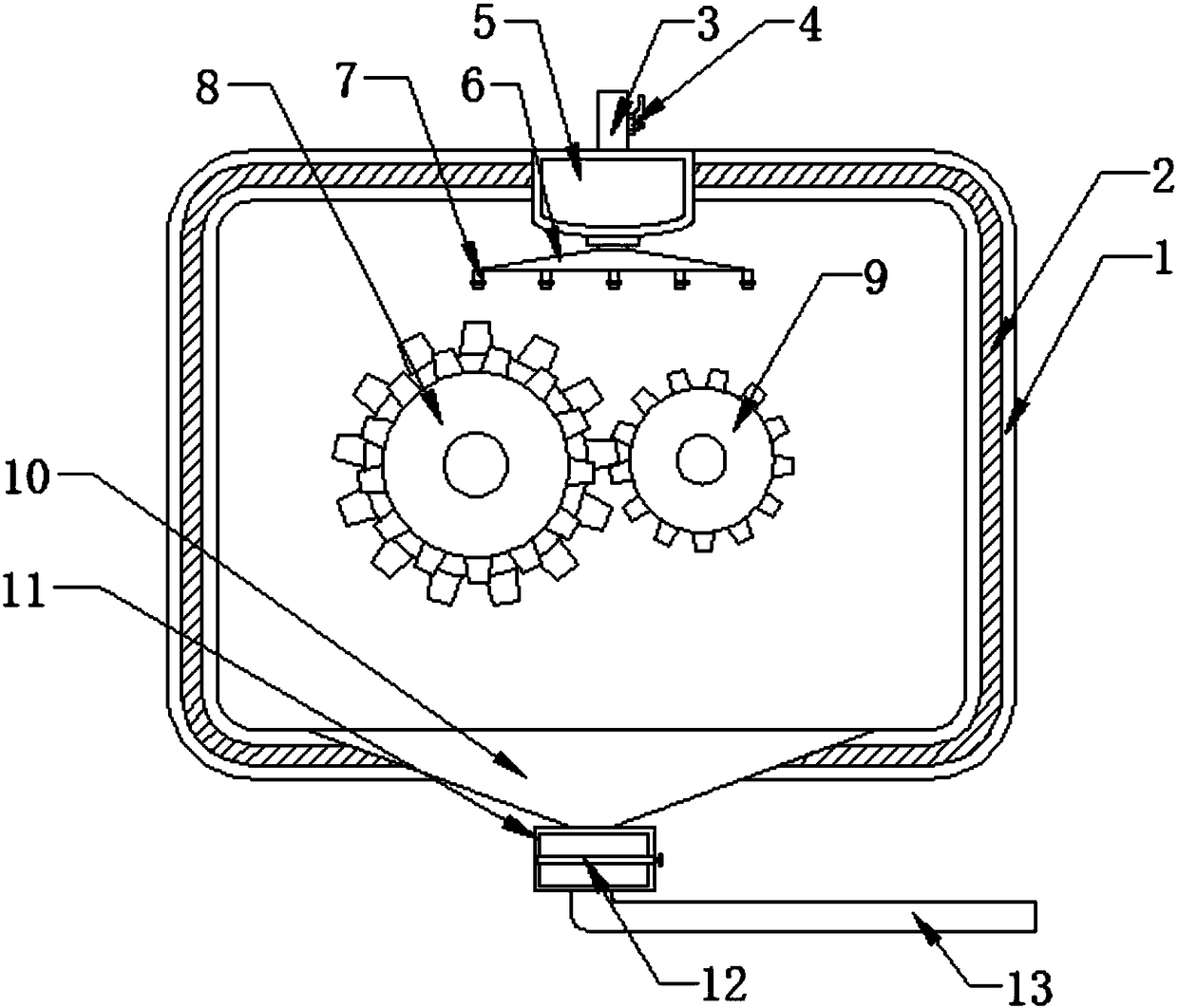 Transmission box with lubricating function