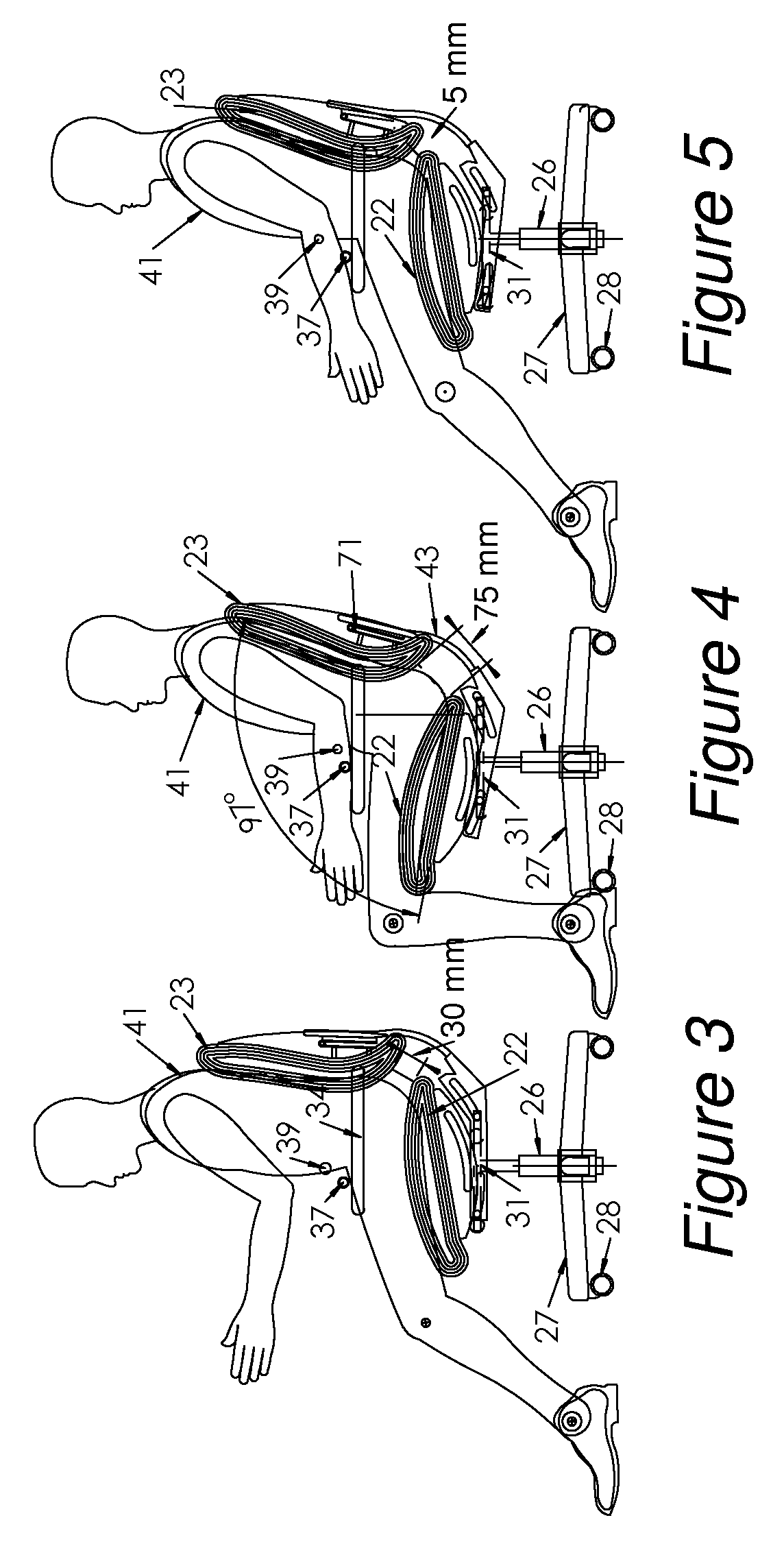 Dynamically balanced seat assembly having independently and arcuately movable backrest and method