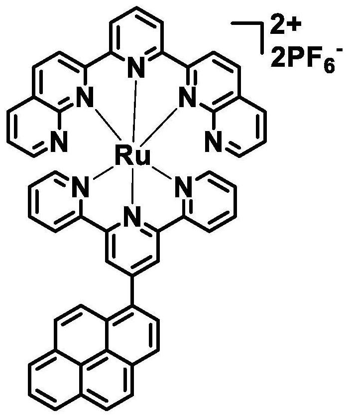 Ruthenium coordination compound with near-infrared fluorescence, preparation method and application thereof