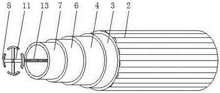 Compression-resistant cable with fast heat radiating function