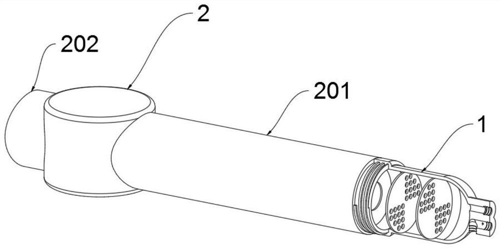 Douching device for the bottom of private parts for obstetrical and gynecological operations