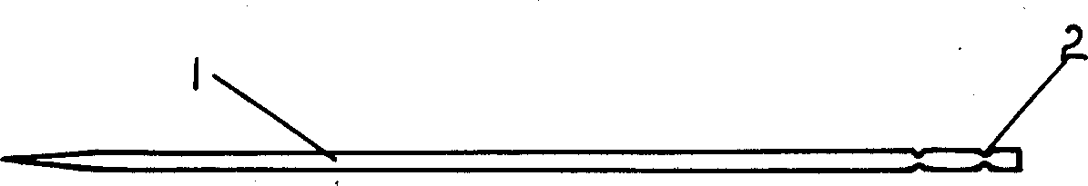 Starch toothpick and its production process