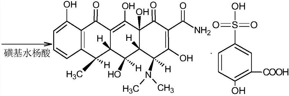 Preparation method of doxycycline hydrochloride intermediate hydride