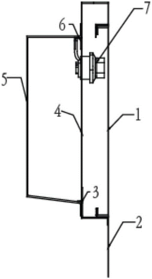 Fixing structure of control panel of diesel generator set