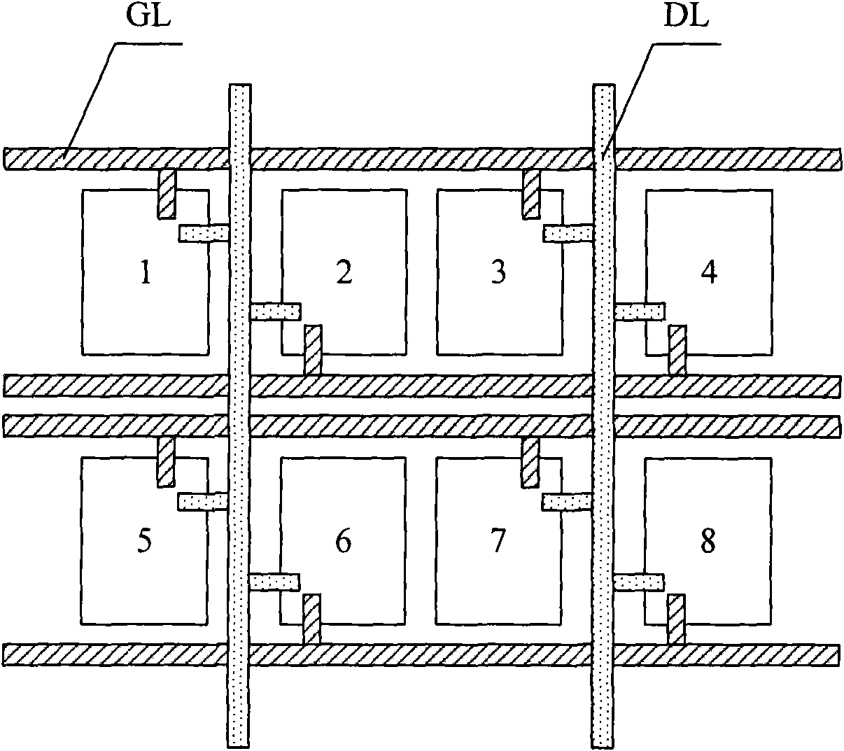 Array substrate, liquid crystal panel and liquid crystal display device