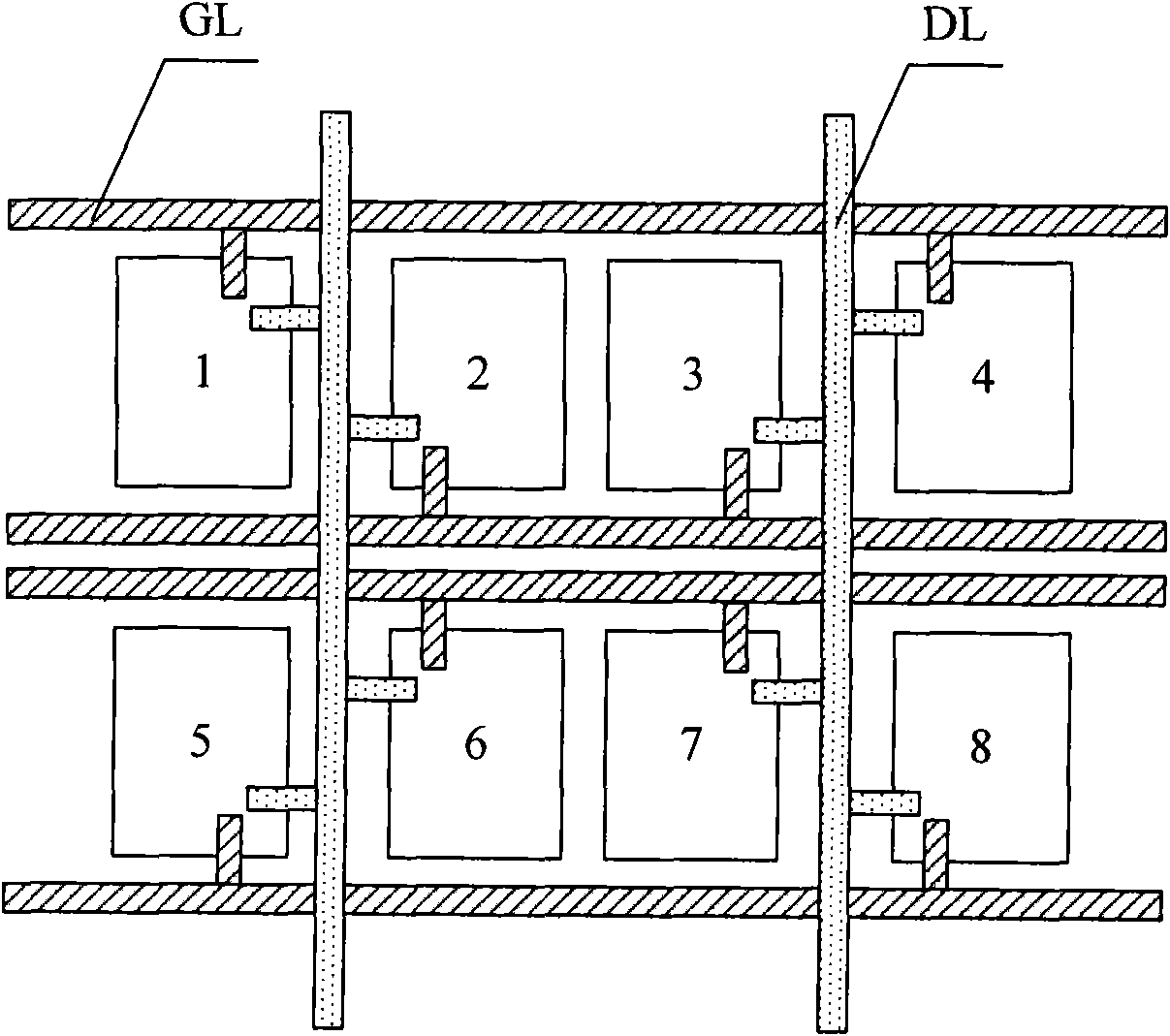 Array substrate, liquid crystal panel and liquid crystal display device