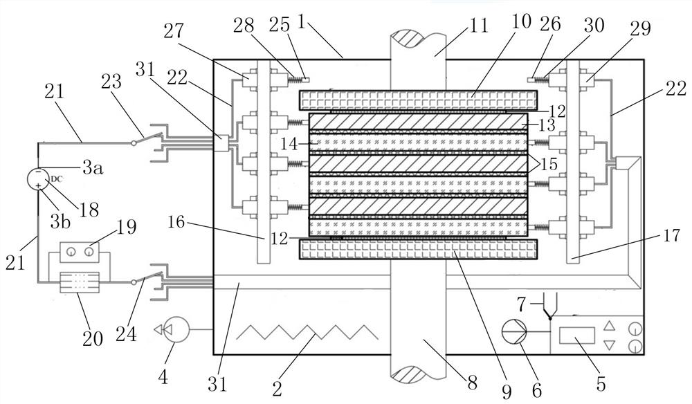 Metal glass surface in-situ metallization multilayer eutectic bonding method and device based on electrogenerated cationic conduction