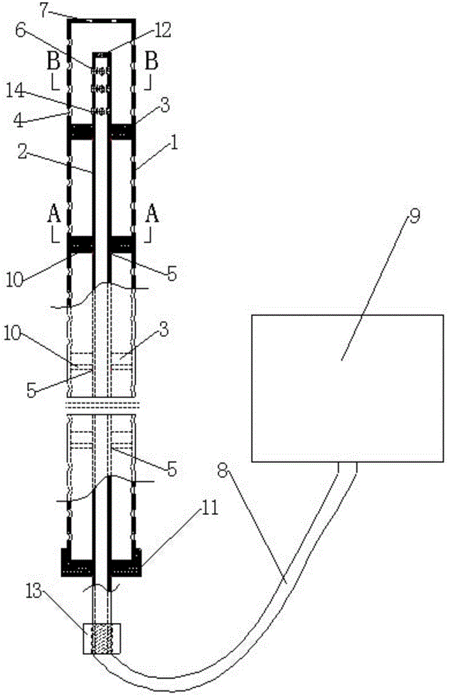 Grouting pipe for miscellaneous fill stratum and construction method