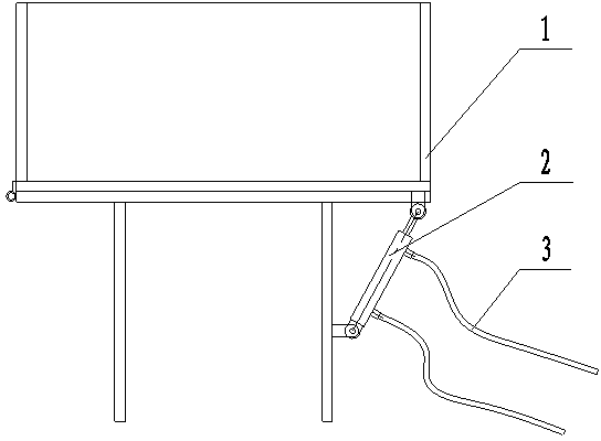 Hydraulic self-unloading mechanism of self-propelled peanut combined picking machine