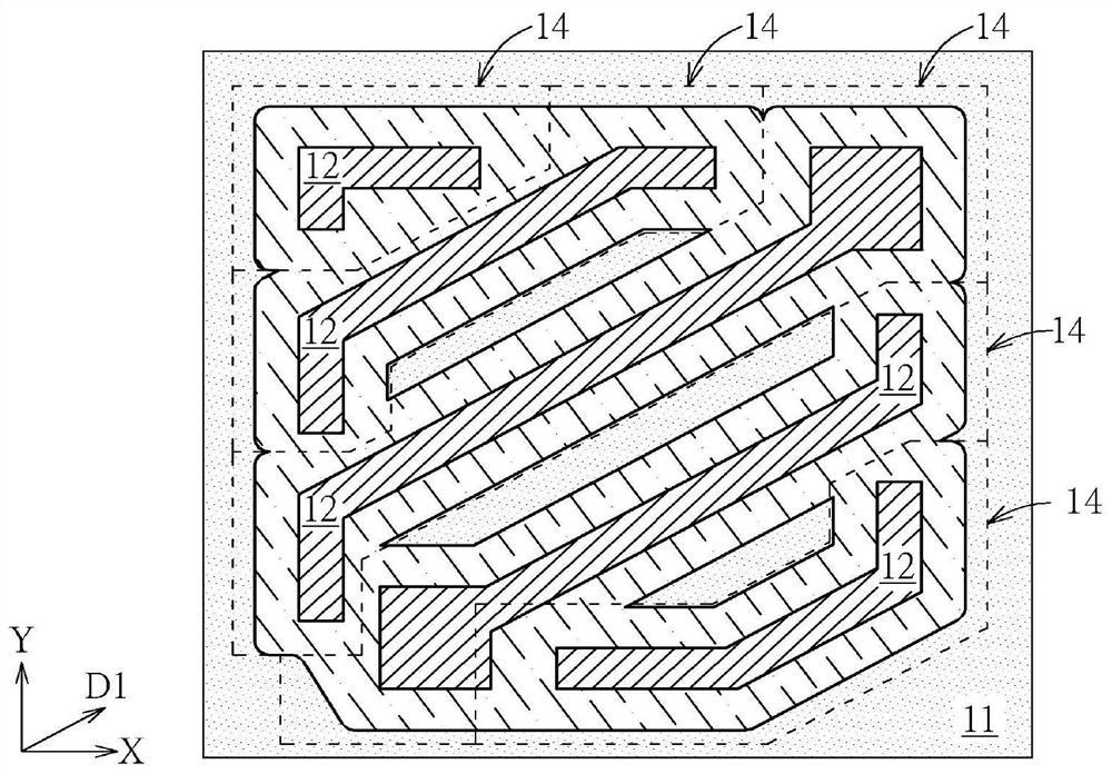 Active domain structure and its formation method