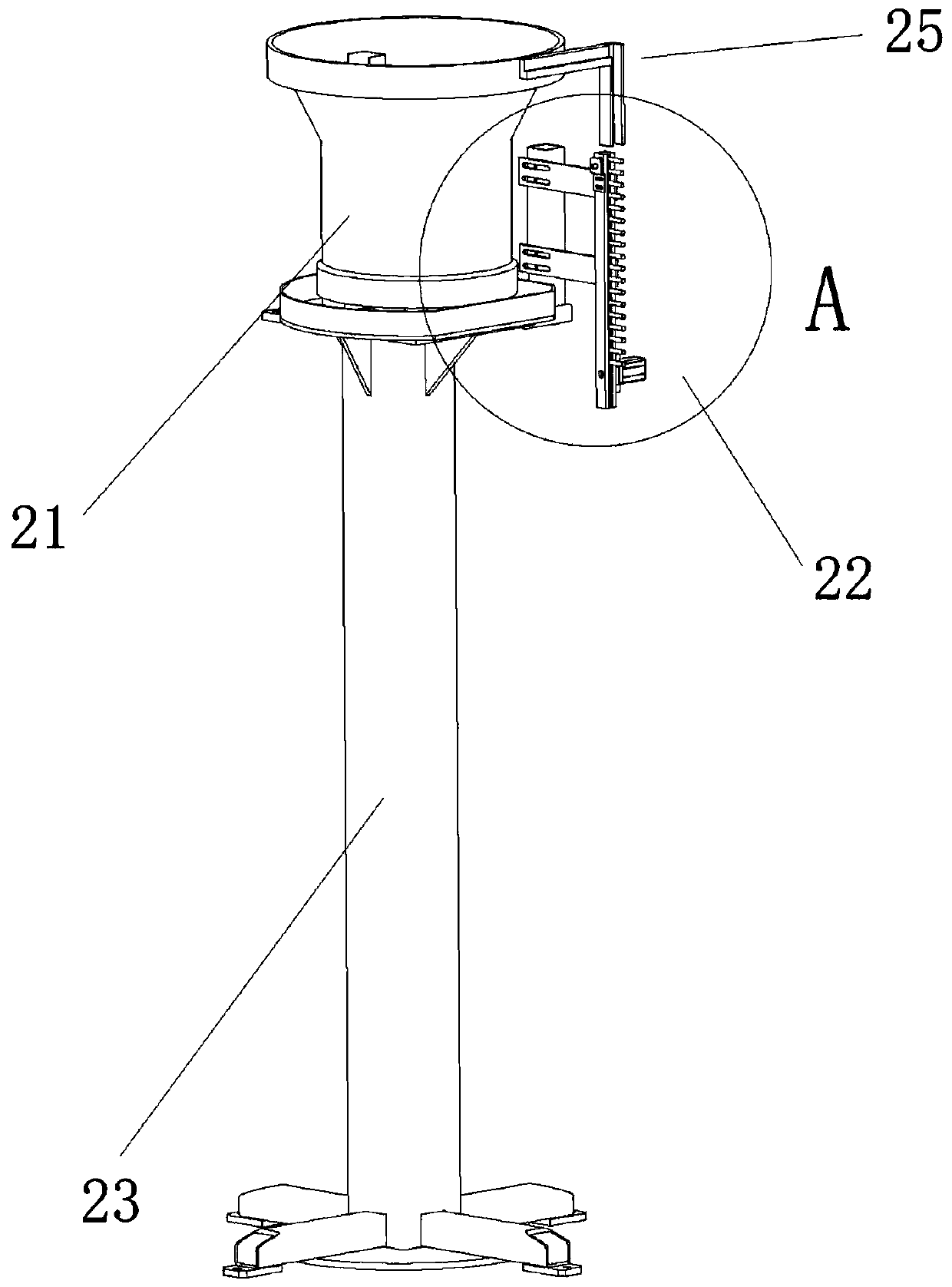 Automatic feeding device of hinge installing mechanism