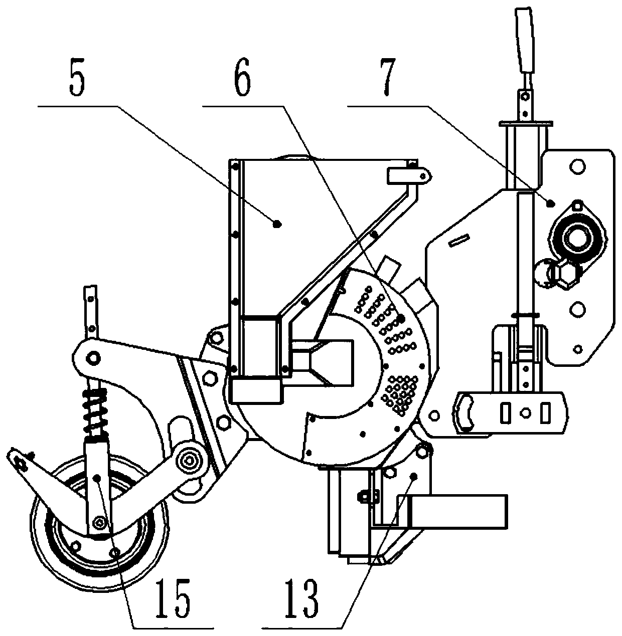 Small positive and negative pressure double-acting pneumatic-type vegetable precision seeder