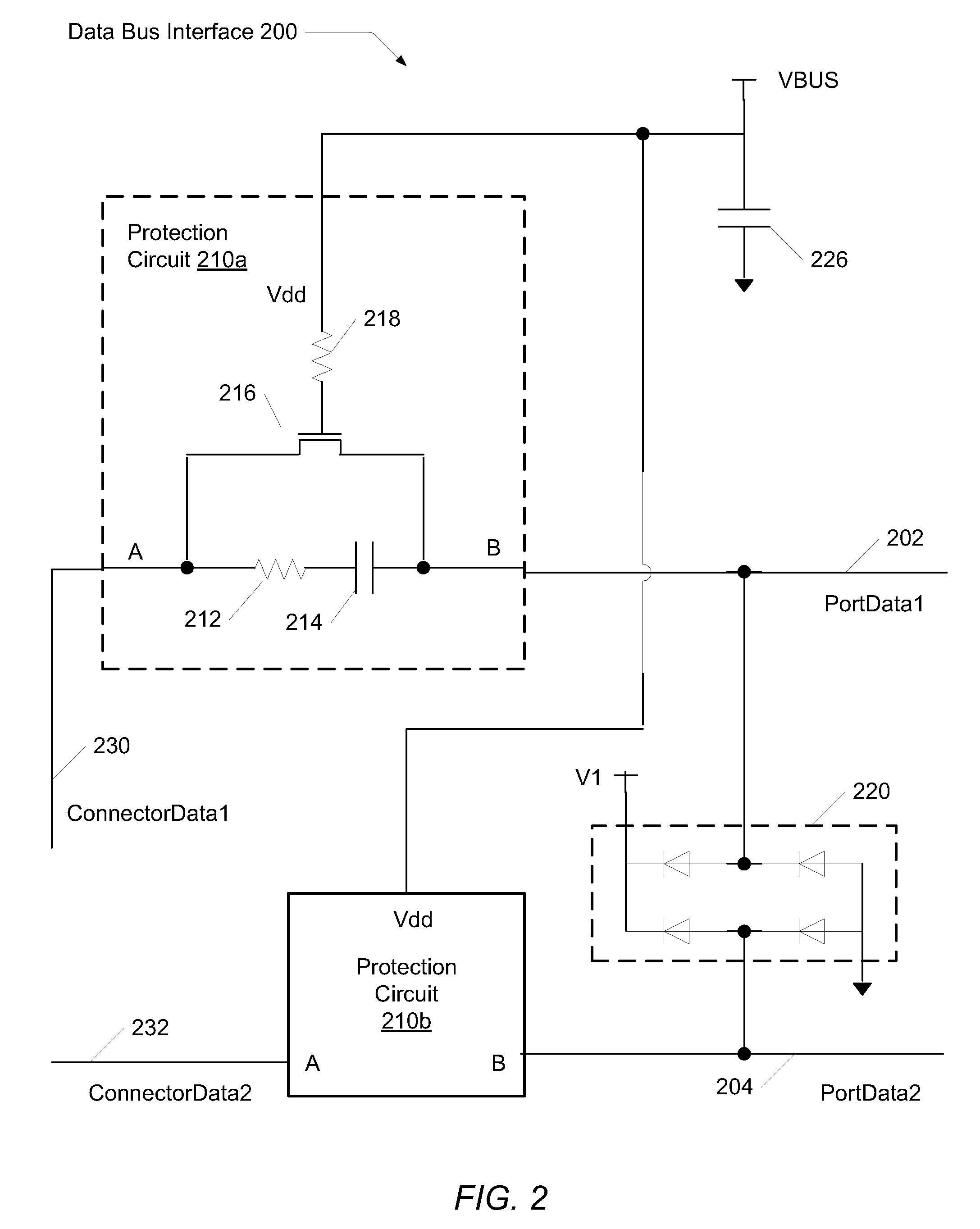 USB port overvoltage protection