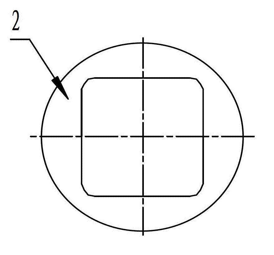 Ring rolling forming process of square-exterior circular-interior forge piece