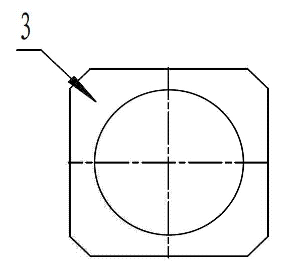 Ring rolling forming process of square-exterior circular-interior forge piece