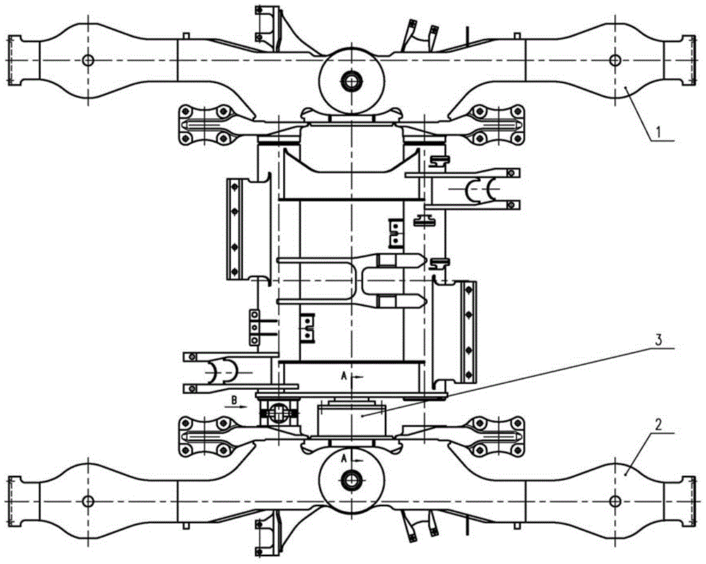 Rail car and rotatable frame thereof