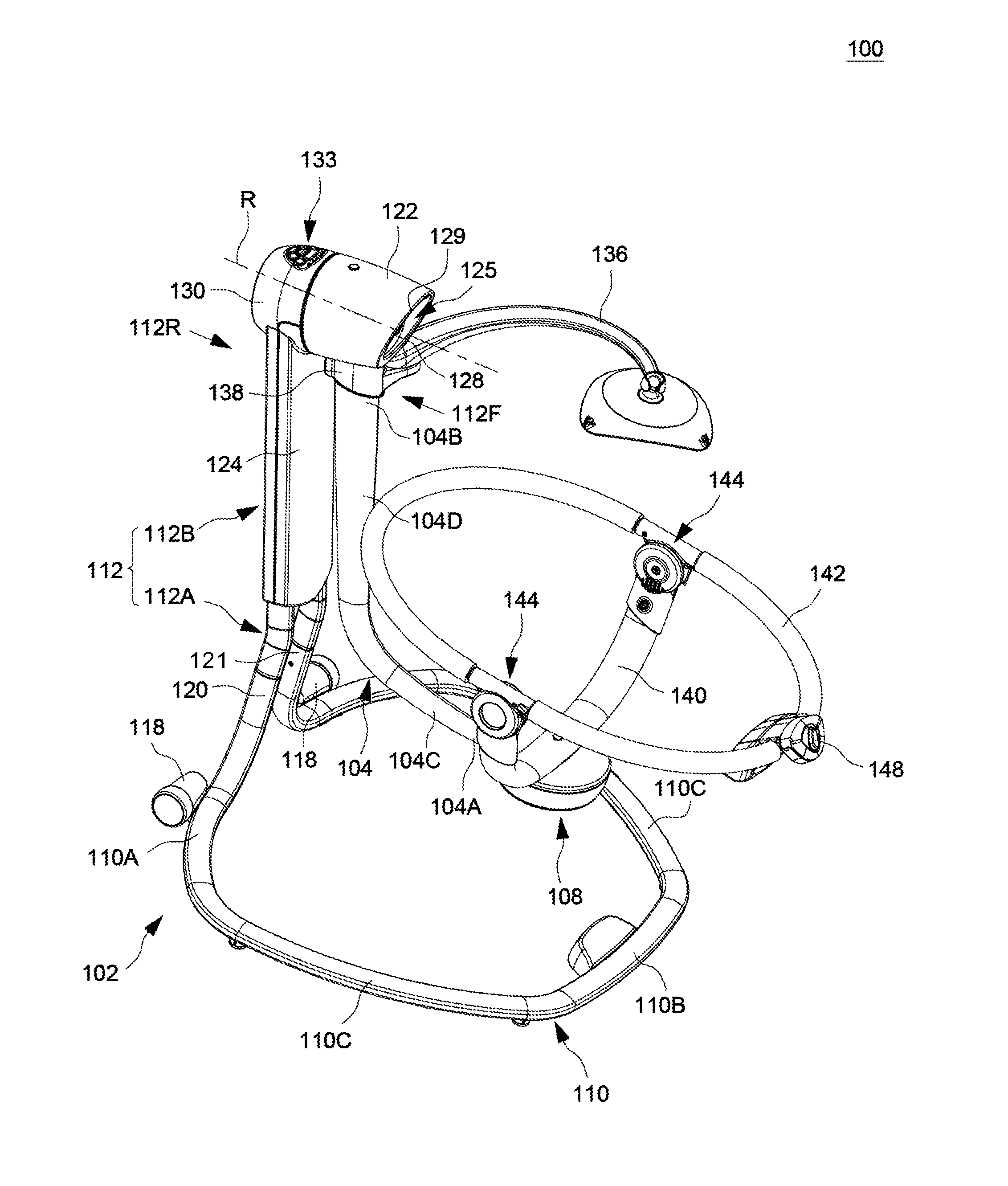 Infant swing apparatus