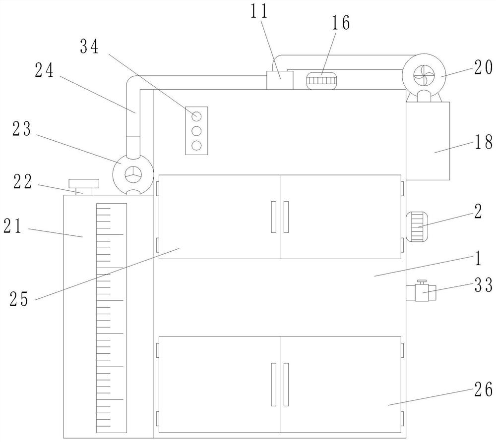 Instrument flushing device for gastrointestinal surgery and using method of instrument flushing device