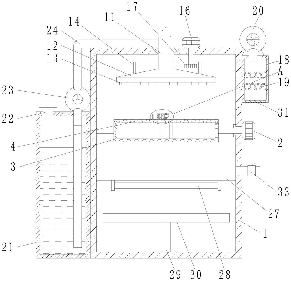 Instrument flushing device for gastrointestinal surgery and using method of instrument flushing device