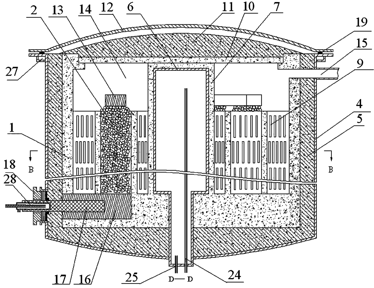 Separation and recovery of aluminum electrolytic cell lining solid waste and electric resistance furnace for desulfurization of petroleum coke