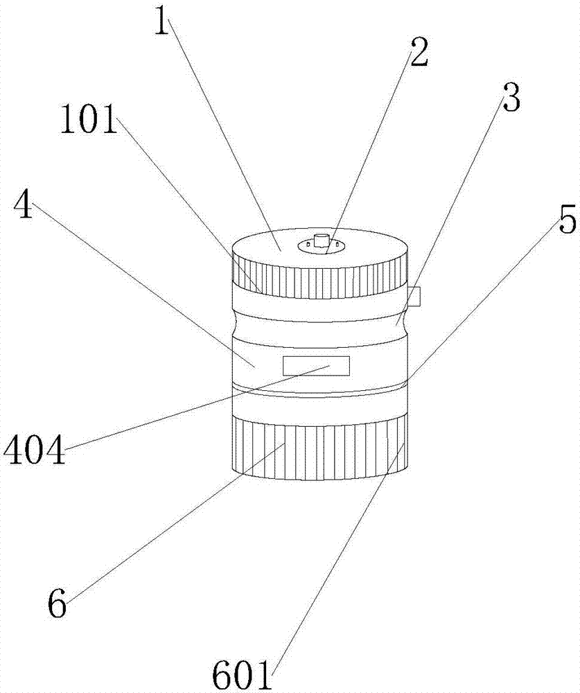 Glass fiber needled felt treatment device