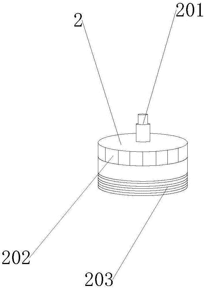 Glass fiber needled felt treatment device