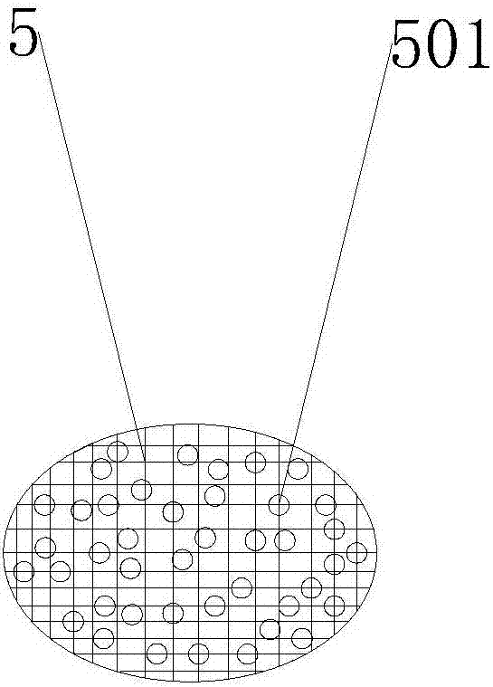 Glass fiber needled felt treatment device