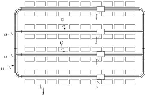 Multi-section linear crossed belt cyclic sorting system