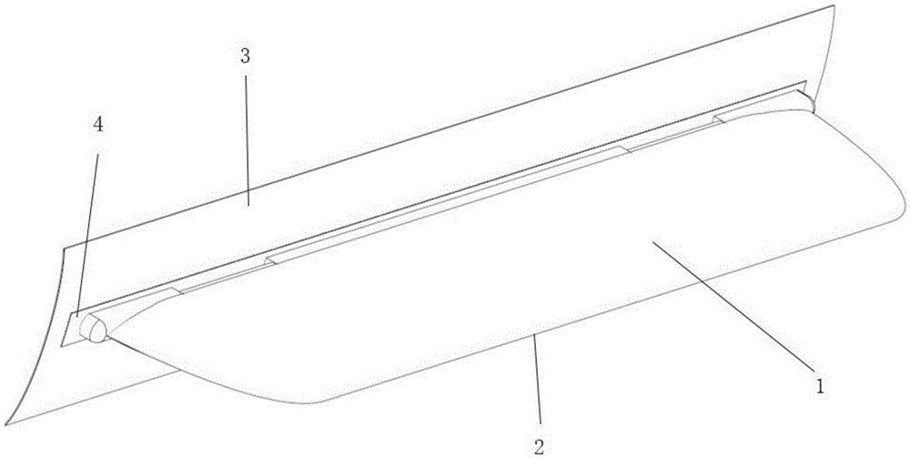 External-opened retractable bilge keel