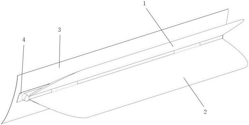 External-opened retractable bilge keel