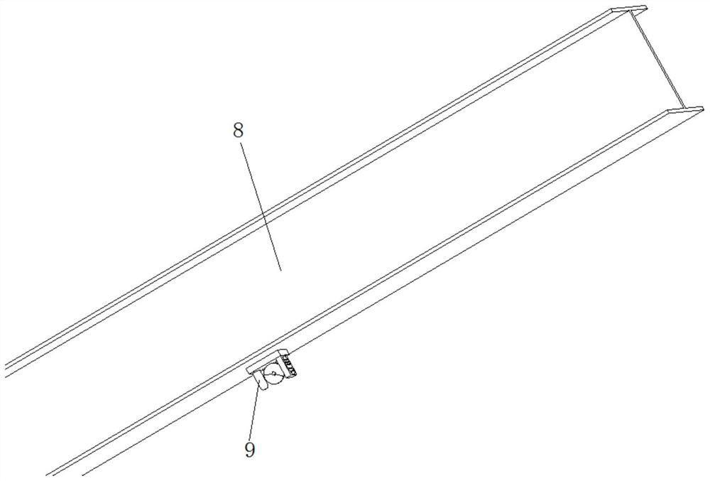 Monitoring device suitable for structural stability of steel truss at any angle and construction method