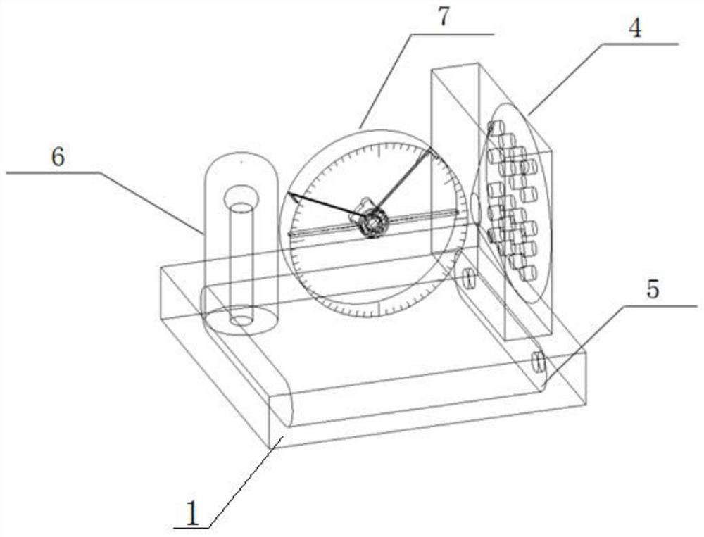 Monitoring device suitable for structural stability of steel truss at any angle and construction method