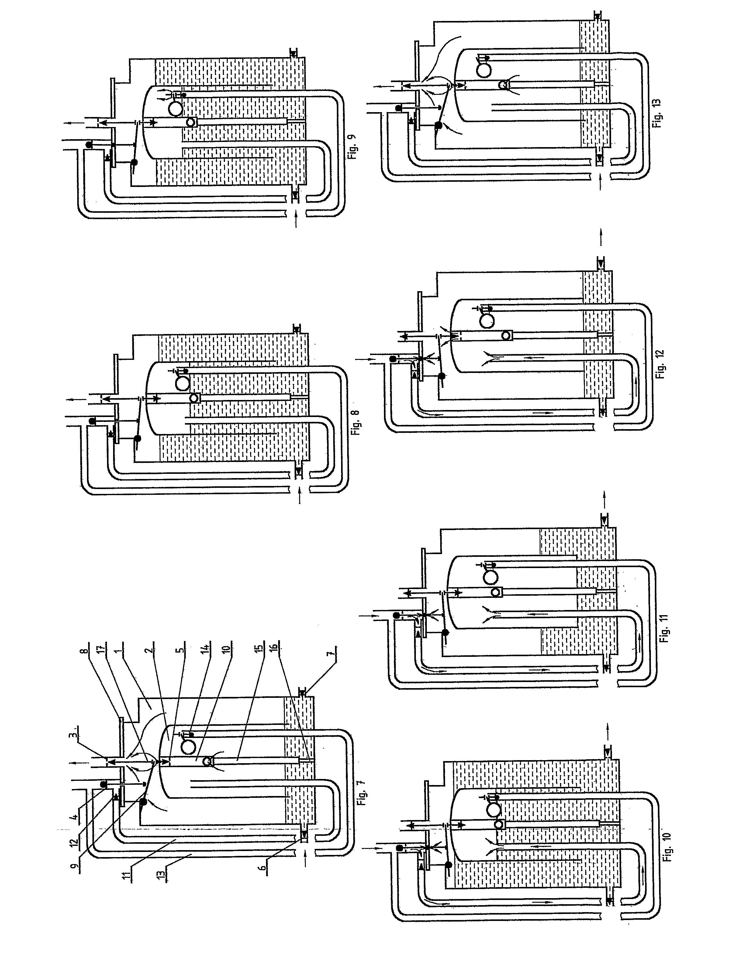 Method For Transportation Of Liquids By Steam Or Compressed Air And A Device For Realization Of The Method