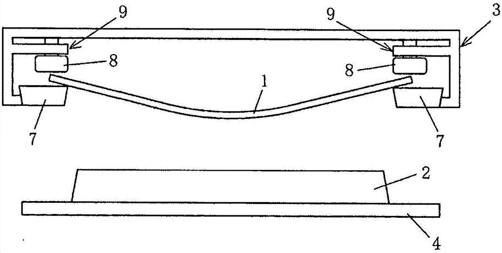 Clamping device of substrate, film formation device, and substrate mounting device and method