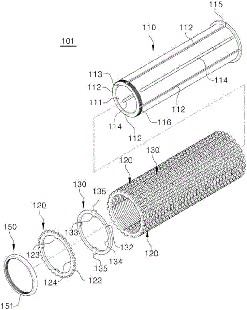 Cutting ring assembly for rice mill