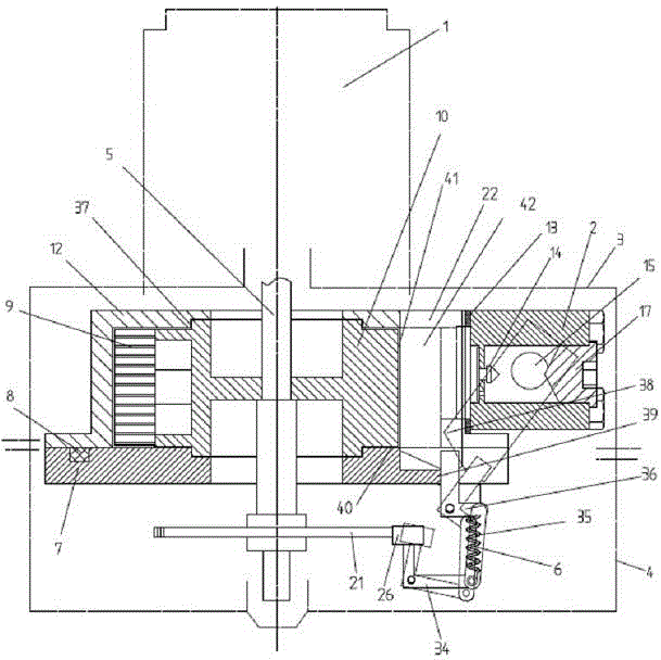 Power-driven vacuum pump for car braking system