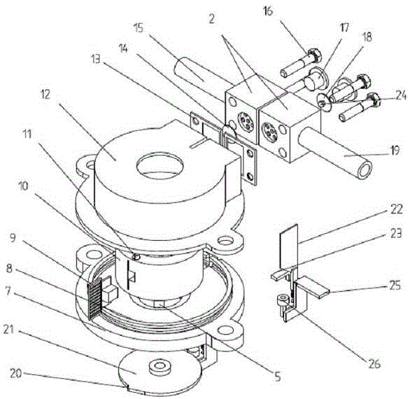 Power-driven vacuum pump for car braking system